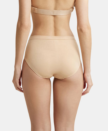 High Coverage Seamfree Microtouch Nylon Elastane High Waist Hipster With StayFresh Treatment - Light Skin-3