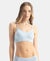 Wirefree Seamfree Non Padded Micro Touch Nylon Elastane Stretch Full Coverage Bra with Optional Cross Back Styling - Skyway