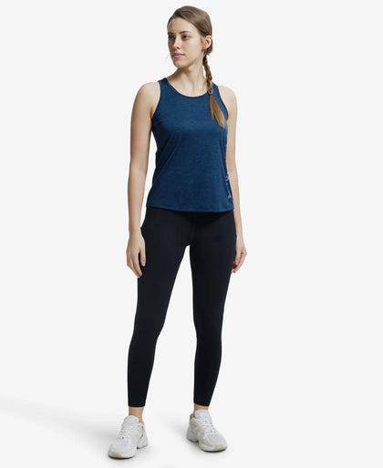 Microfiber Fabric Graphic Printed Tank Top With Breathable Mesh - Cosmic Sapphire-4