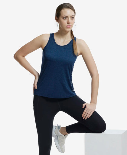 Microfiber Fabric Graphic Printed Tank Top With Breathable Mesh - Cosmic Sapphire-6